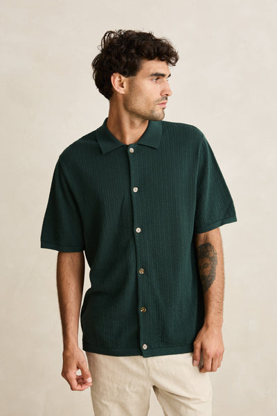 Textured Knit Short Sleeve