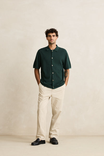 Textured Knit Short Sleeve