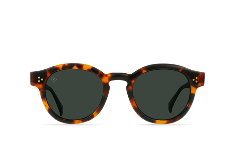 Raen Zelti Unisex Round Sunglasses - Huru/Green Polarized