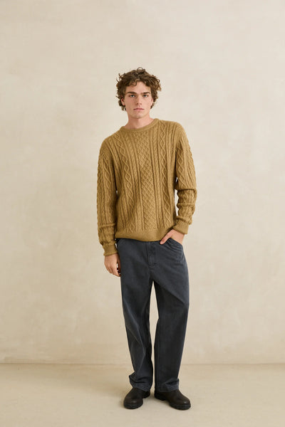 Mohair Fisherman's Knit Sweater
