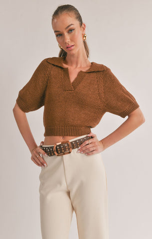 Scarlet Collared Sweater