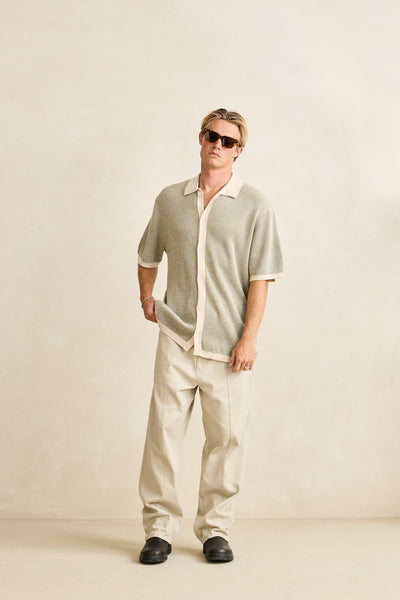 Hi-Lo Button Up Sweater