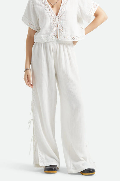 Seaside Eyelet Wide Leg Pant