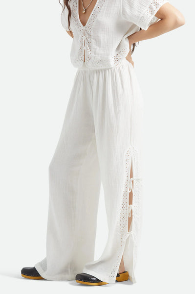Seaside Eyelet Wide Leg Pant
