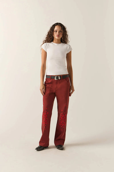 Essex Embroidered Painter Pant
