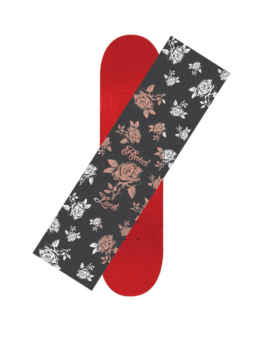 Hard Luck Roses Clear Printed Grip Tape