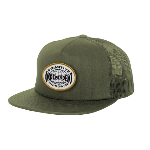 Primitive X Independent Global Trucker Hat - Olive