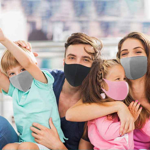 iMask Children's Reusable Unisex Face Mask - Black