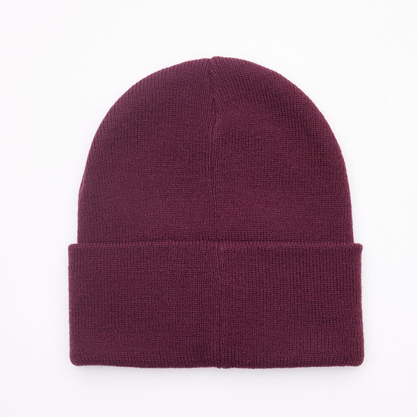 Obey Icon Patch Beanie - Beetroot