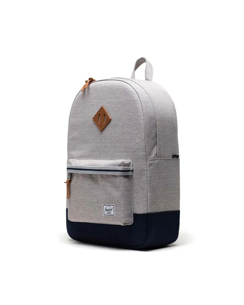 Herschel Heritage Backpack 21.5L - Light Grey Crosshatch/Peacoat