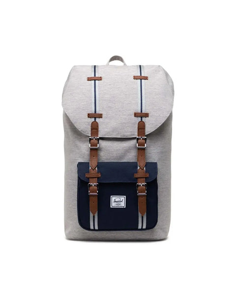 Herschel Little America Backpack 25L - Light Grey Crosshatch/Peacoat