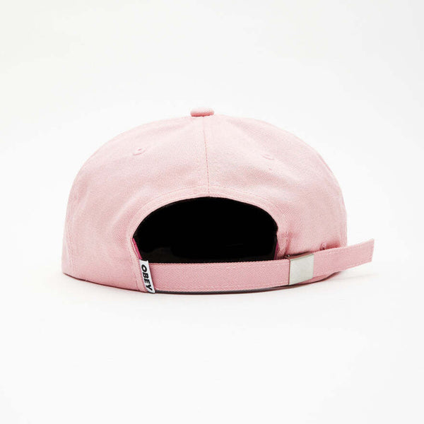Obey Icon Patch Panel Strapback Hat - Pink