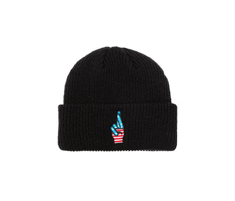 Loser Machine Double Cross Beanie - Black