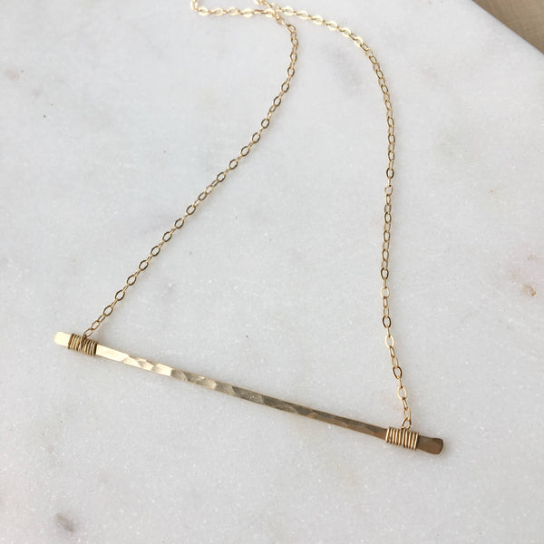 Token Matchstick Necklace - Sterling Silver 16"