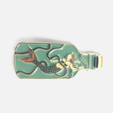 Mermaid in Bottle Pin
