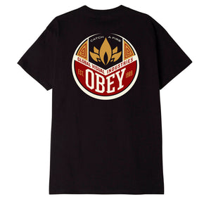 Obey Catch a Fire T-Shirt - Black
