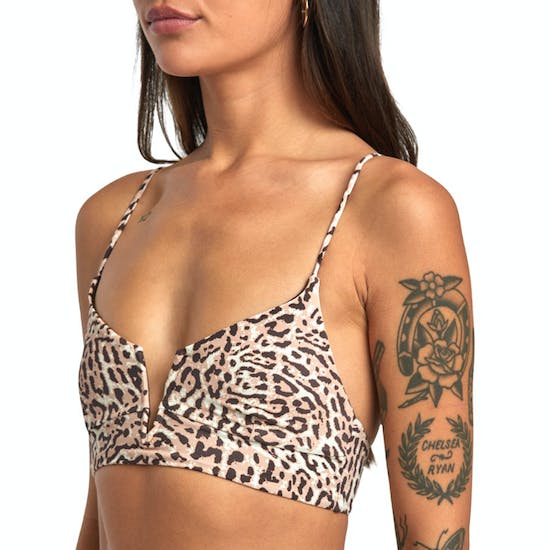 RVCA Meow V-Wire Crop Top - Java