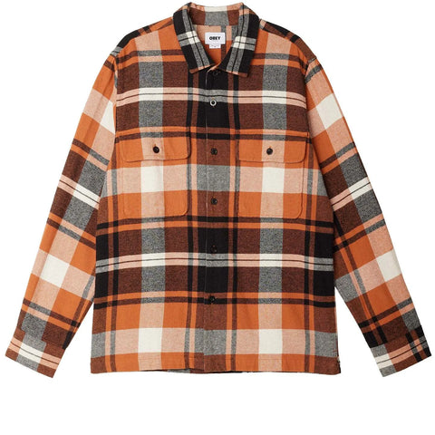 Obey Trent Woven Shirt - Copper Multi