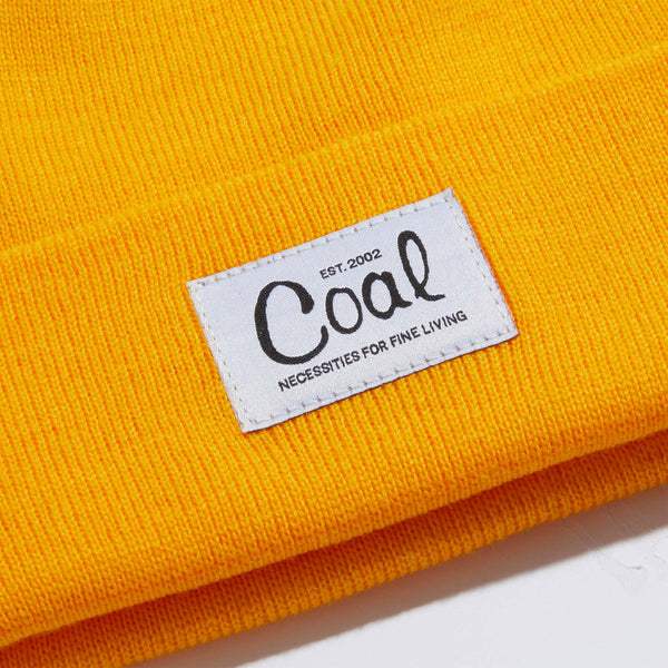Coal The Mel Recycled Polylana Knit Beanie - Goldenrod