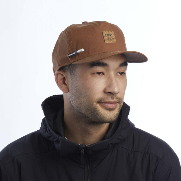 Coal the Clayton Waxed Canvas Work Cap - Light Brown