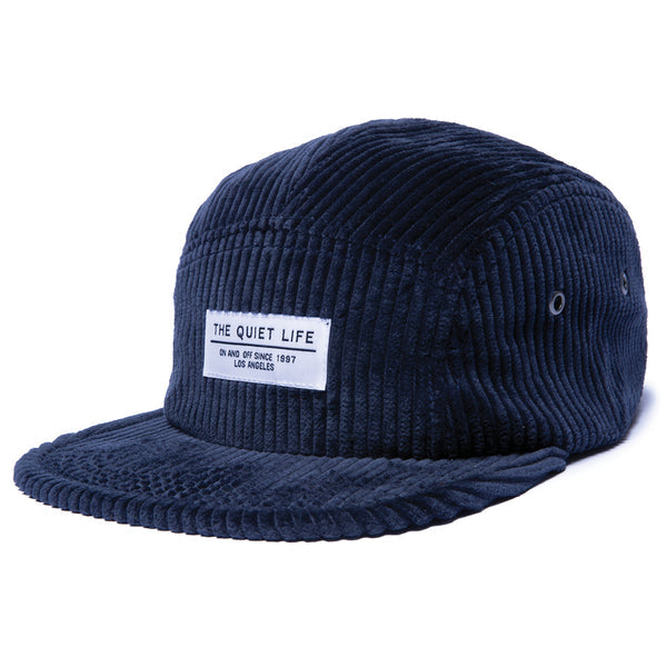 The Quiet Life Chunky Cord 5 Panal Hat - Navy