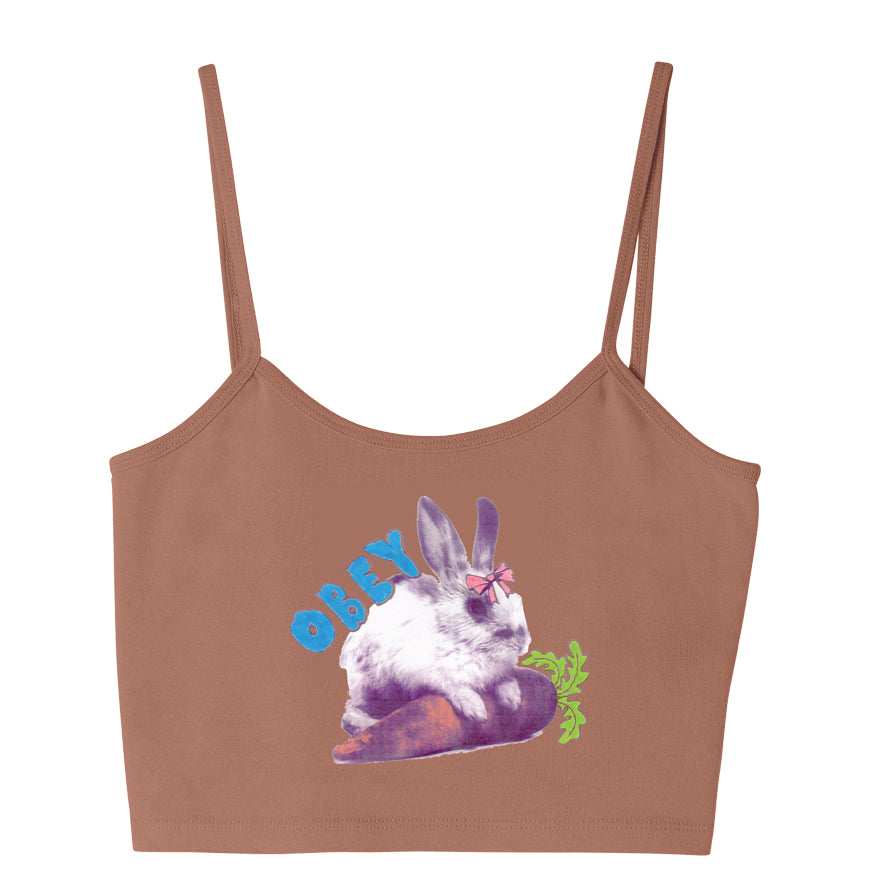 Obey Bunny Rabbit 2 Crop Tank - Terracotta