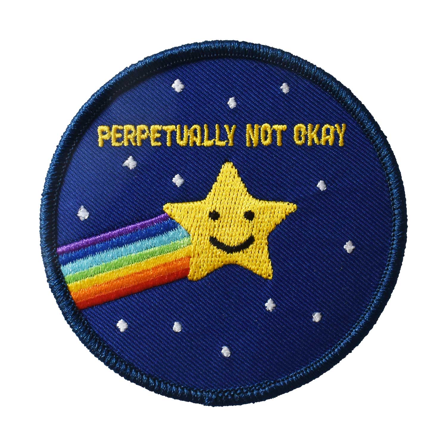 Perpetually Not Okay Embroidered Patch