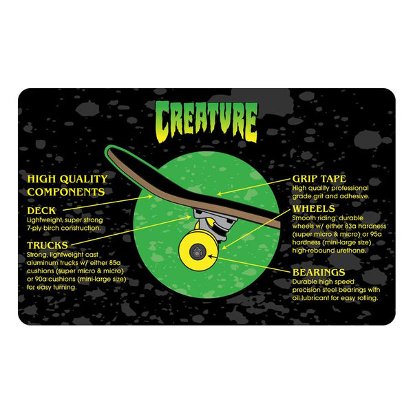 Creature Prowler Full Skateboard Complete 8.00in x 31.25in