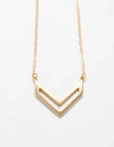 Gold Chevron Necklace