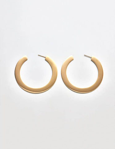 Medium Flat Hoop Earrings