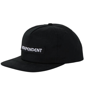 Independent B/C Groundwork Snapback Hat - Black