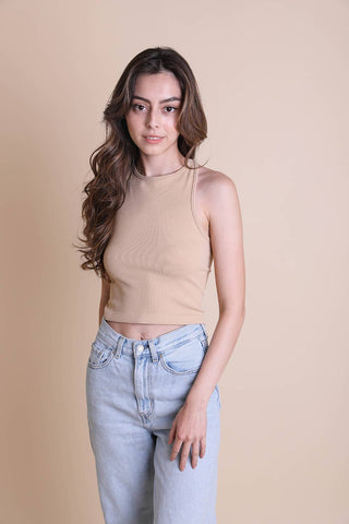 High Neck Racerback Brami Top