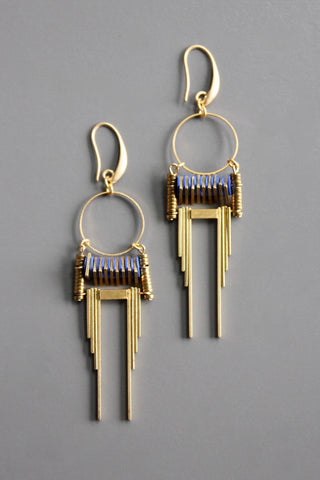 David Aubrey Vulcanite Dangle Earrings
