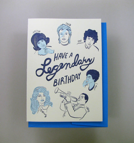 Wolf and Wren Legendary Birthday Card