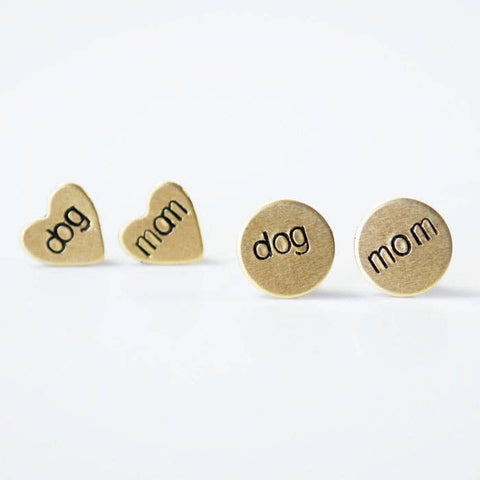 Grey Theory Mill Dog Mom Earrings