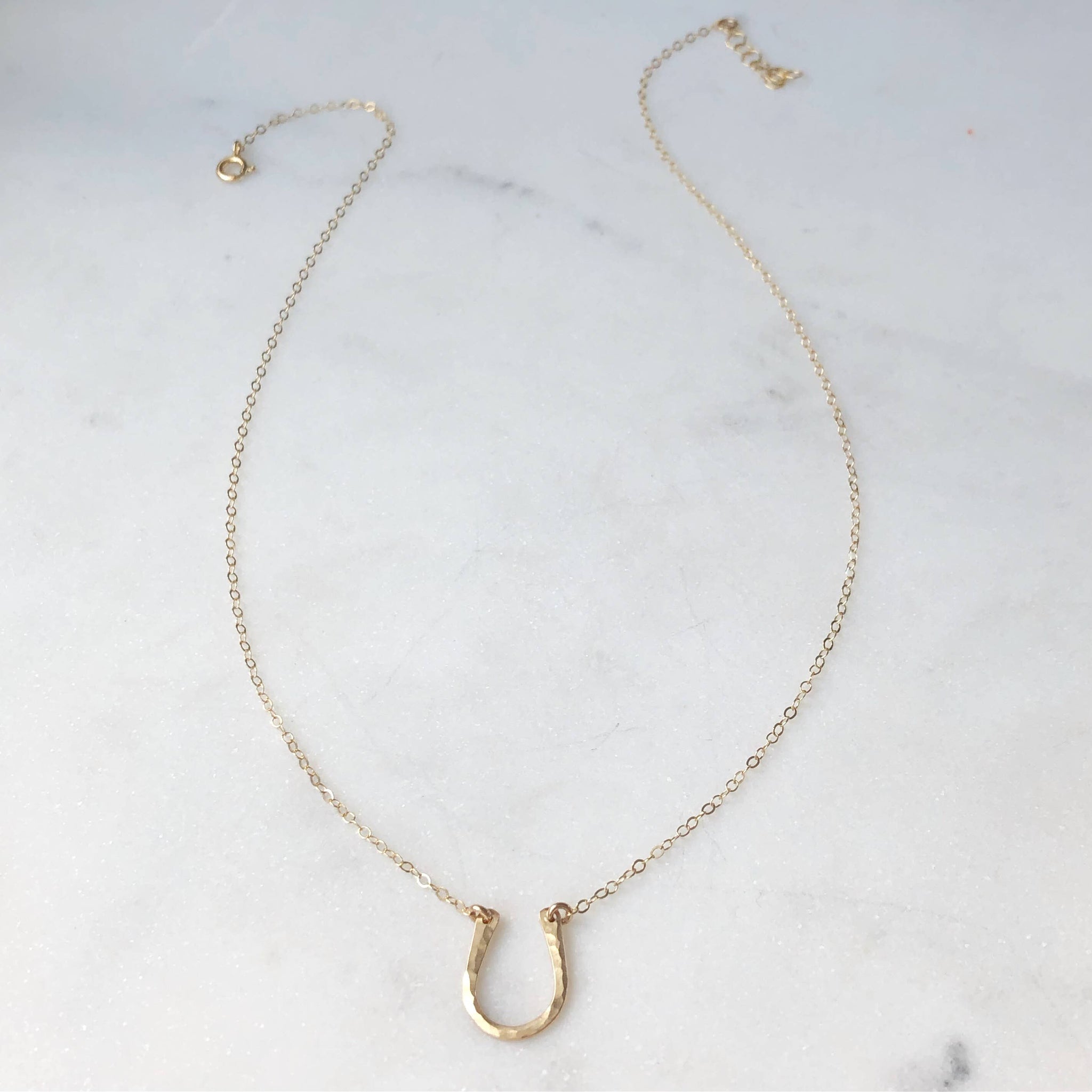 Token Lucky Charm Necklace - 14K Gold Fill 16"