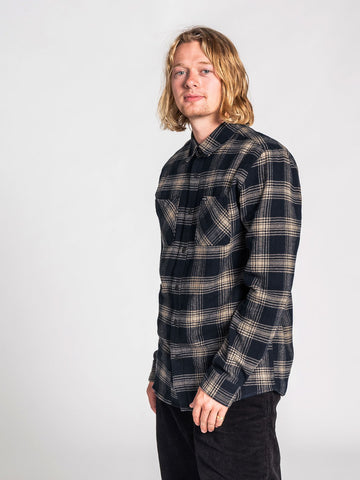Volcom Tone Stone Long Sleeve Shirt - Indigo