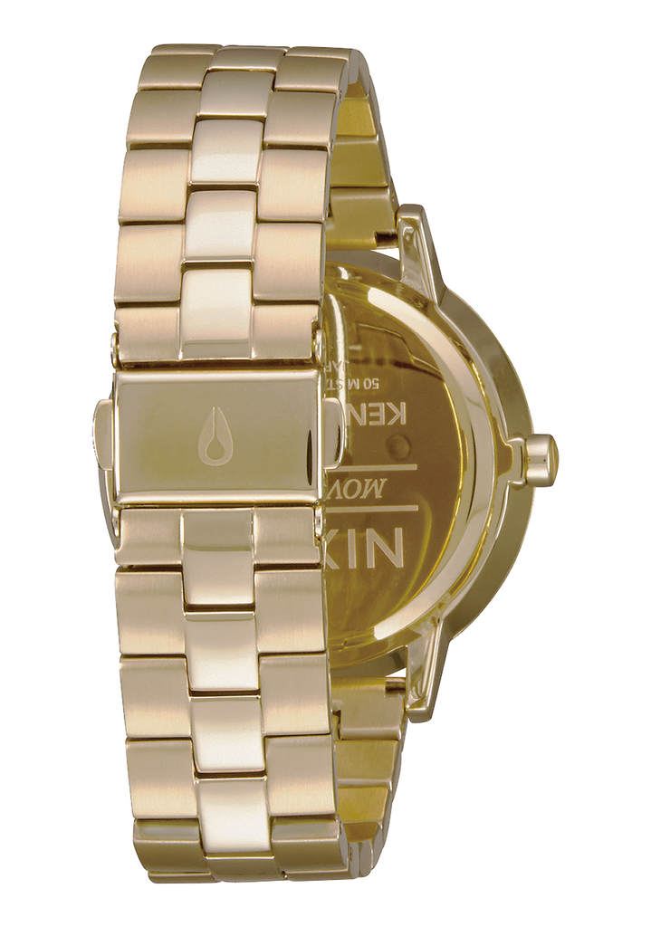 Nixon Kensington Watch Light Gold Vintage White