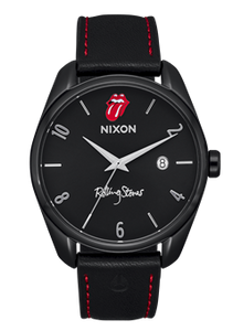 Nixon x Rolling Stones Thalia Leather Watch - Black