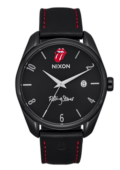 Nixon x Rolling Stones Thalia Leather Watch - Black