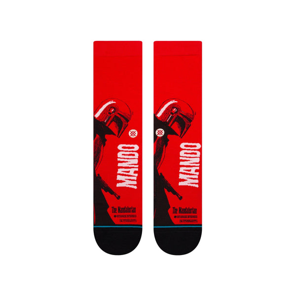 Stance Mando West Crew Sock - Red