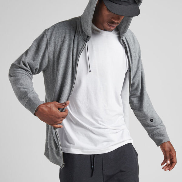 Stance Shelter Zip Hoodie With Butter Blend - Grey Heather