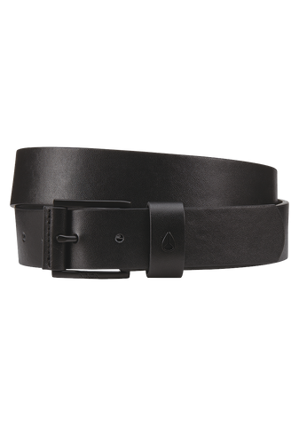 Nixon Americana Leather Belt - All Black