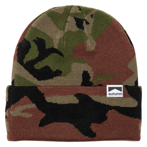 Autumn Headwear Surplus Camo Beanie - Army
