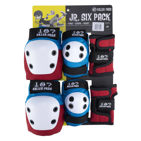187 Junior Six Pack - Red White Blue
