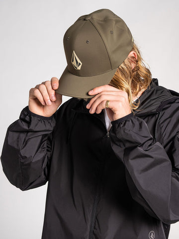 Volcom Stone Tech Delta FlexFit Hat - Military