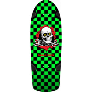 Powell Peralta OG Ripper Skateboard 10" - Green/Black Checkered