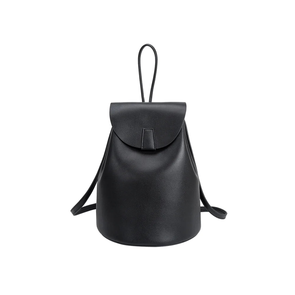 BERRY LUXE FAUX LEATHER BACKPACK