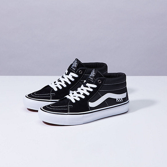 Vans Skate Grosso Mid Shoes - Black/White/Emo Leather