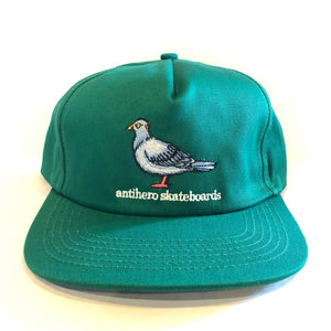Antihero Lil Pigeon Snapback Hat - Dark Green